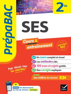 cover image of Prépabac SES 2de